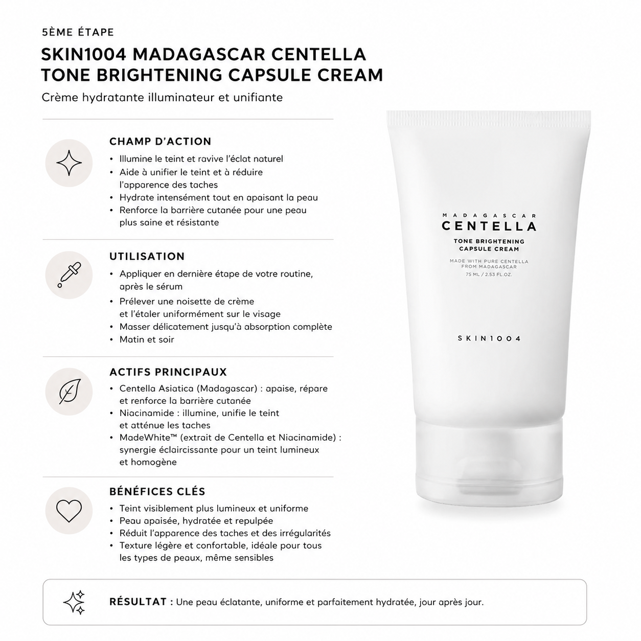 SKIN1004 - Madagascar Centella Tone Brightening Cream (75ml)