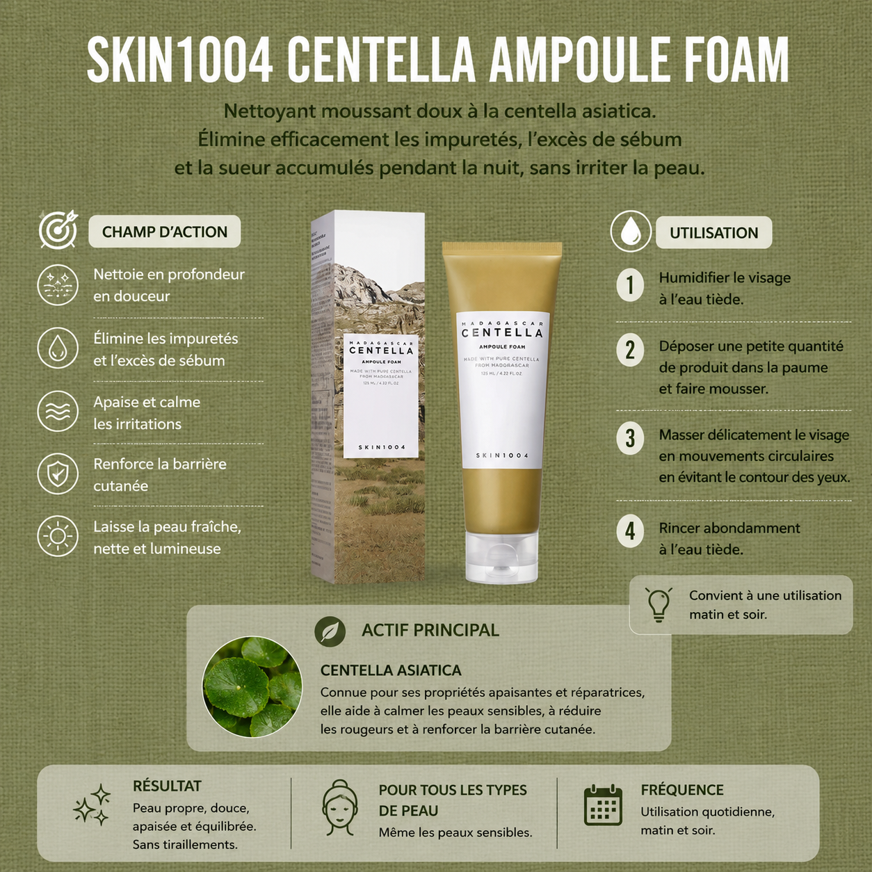 SKIN1004 - Madagascar Centella Ampoule Foam (125ml)