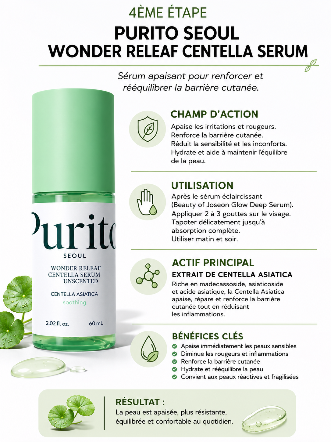 PURITO - Wonder Releaf Centella Serum Unscented (60ml)